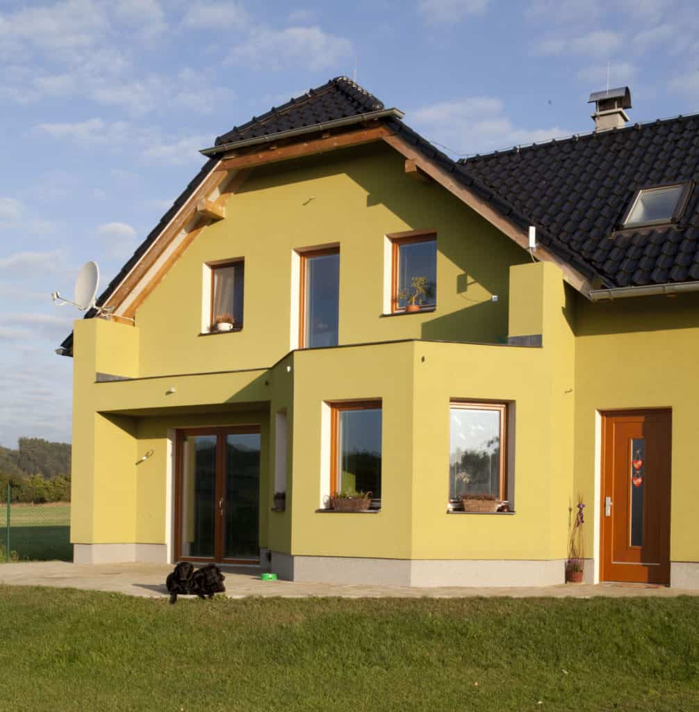Novostavba rodinného domu s dřevěnými eurookny 