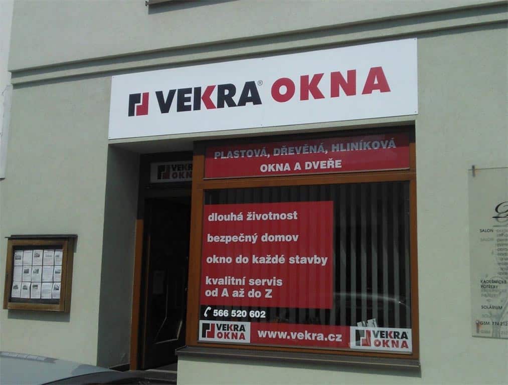 Okna a dveře VEKRA - vzorkovna Velké Meziříčí