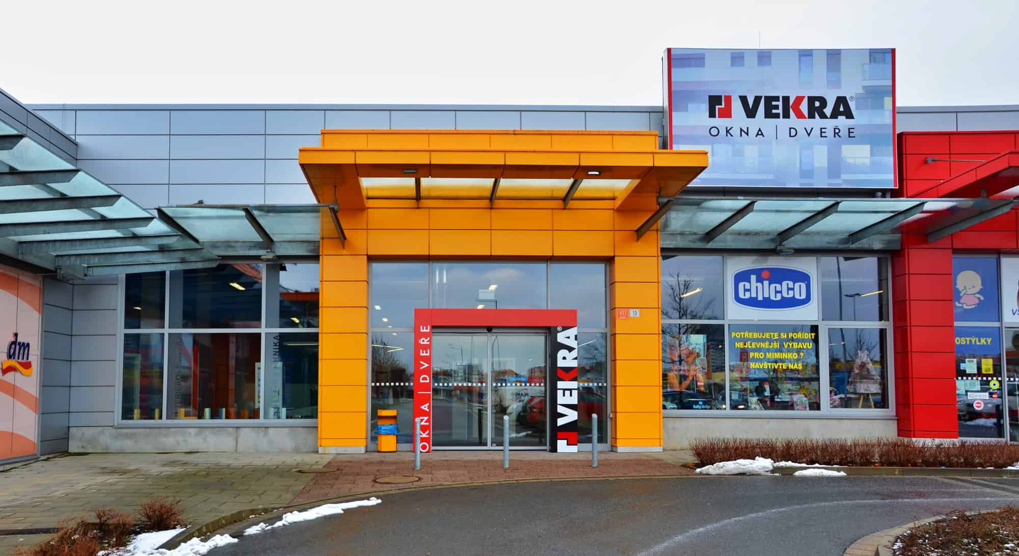 Okna a dveře VEKRA - showroom Olomouc