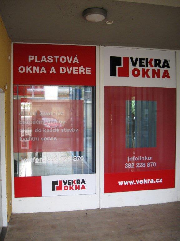 Okna a dveře VEKRA - vzorkovna Písek