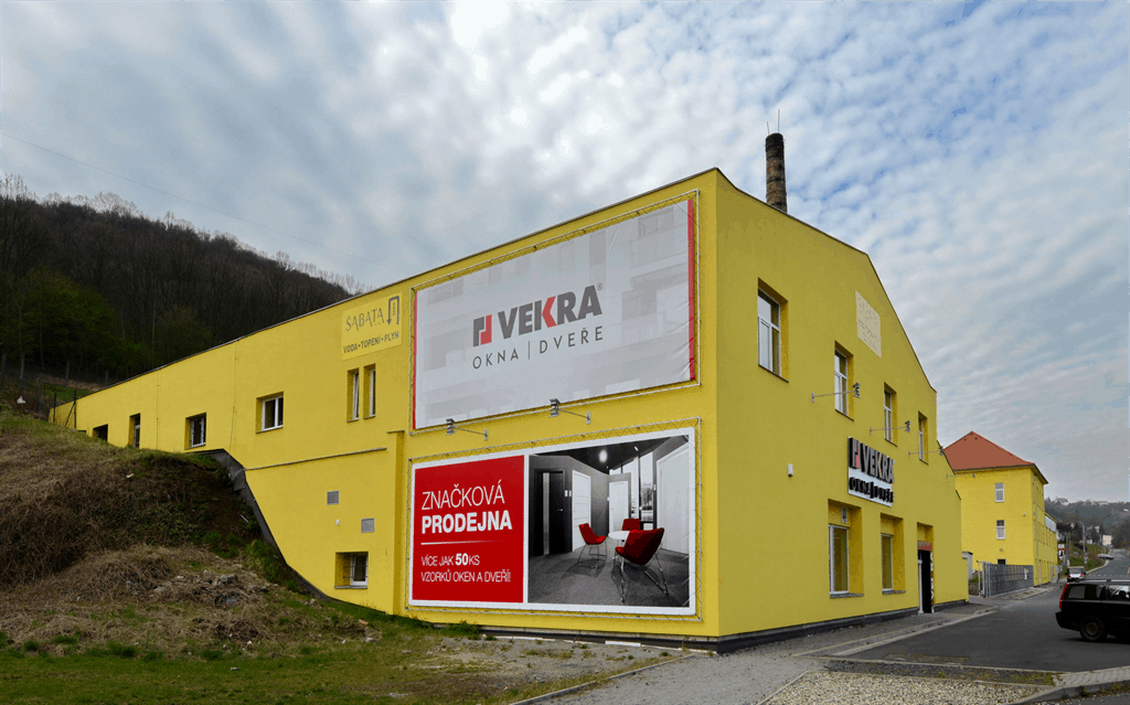 Okna a dveře VEKRA - showroom Ústí nad Labem