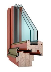VEKRA Natura IV94 - řez dřevěným okenním profilem